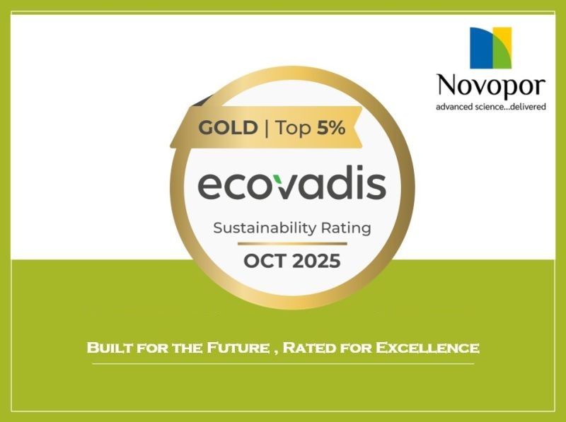 Novopor EcoVadis Gold Rating (Oct 2025)